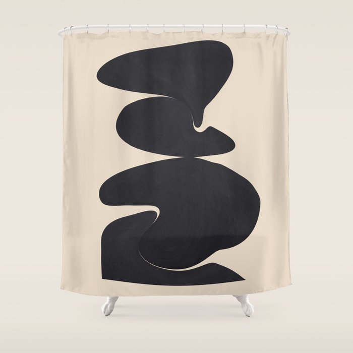 Modern Abstract Shapes 114 Shower Curtain Gallery Image 1