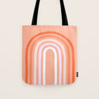 Rise above the Rainbow - Peachy pastels Tote Bag Gallery Image 1