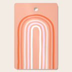 Rise above the Rainbow - Peachy pastels Cutting Board Gallery Image 1