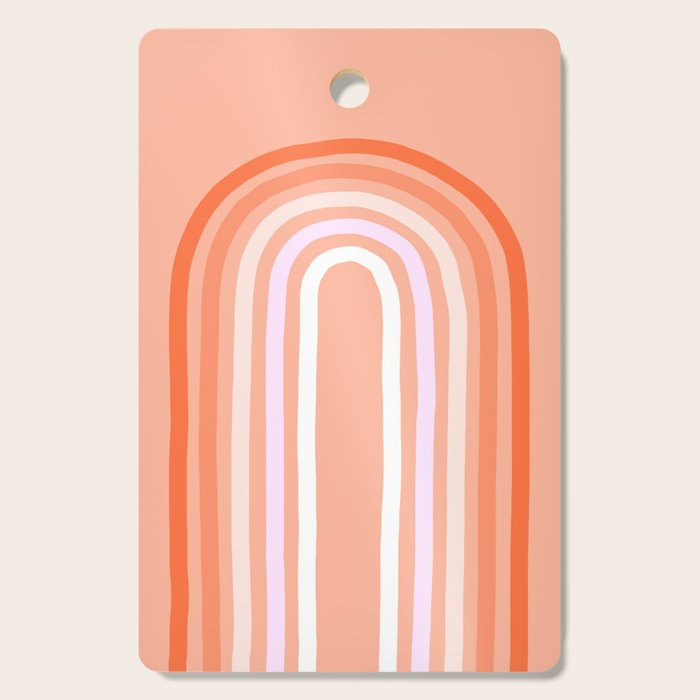 Rise above the Rainbow - Peachy pastels Cutting Board Gallery Image 1