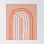 Rise above the Rainbow - Peachy pastels Throw Blanket Gallery Image 2