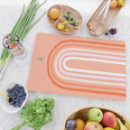 Rise above the Rainbow - Peachy pastels Cutting Board Gallery Image 2