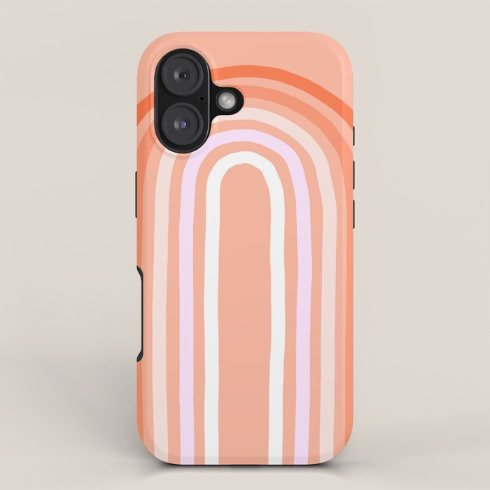 Rise above the Rainbow - Peachy pastels iPhone Case Gallery Image 1