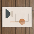 Minimal Abstract Shapes 16 Outdoor Rug Gallery Image 1