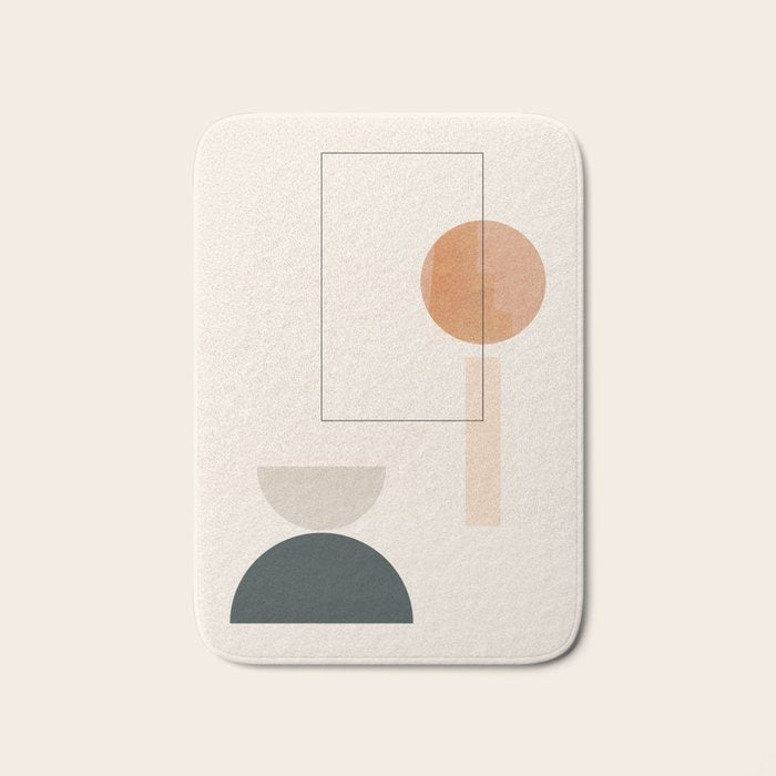 Minimal Abstract Shapes 16 Bath Mat Gallery Image 1