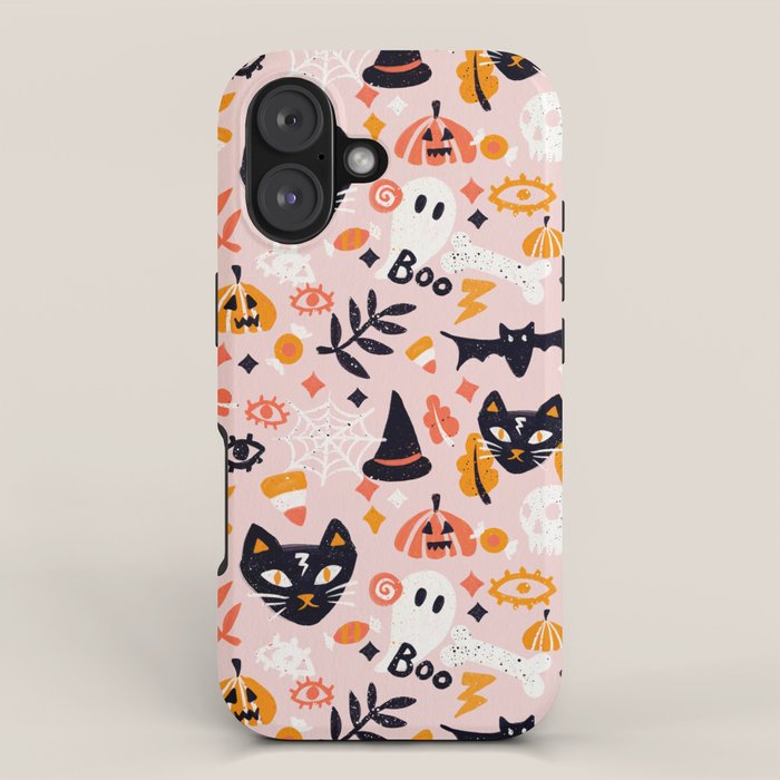 Trick Or Treat Yourself - Blush iPhone Case Gallery Image 1