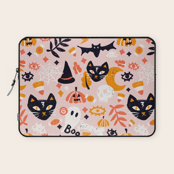 Trick Or Treat Yourself - Blush Laptop Sleeve Gallery Image 1