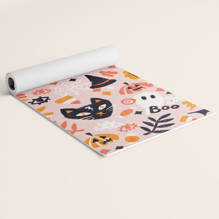 Trick Or Treat Yourself - Blush Yoga Mat Gallery Image 2