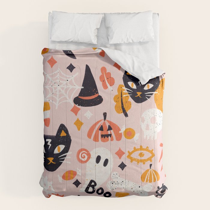 Trick Or Treat Yourself - Blush Comforter Gallery Image 6