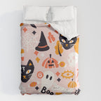 Trick Or Treat Yourself - Blush Duvet Cover Gallery Image 6