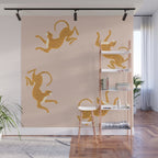 Leopard Race - pink Wall Mural Gallery Image 1