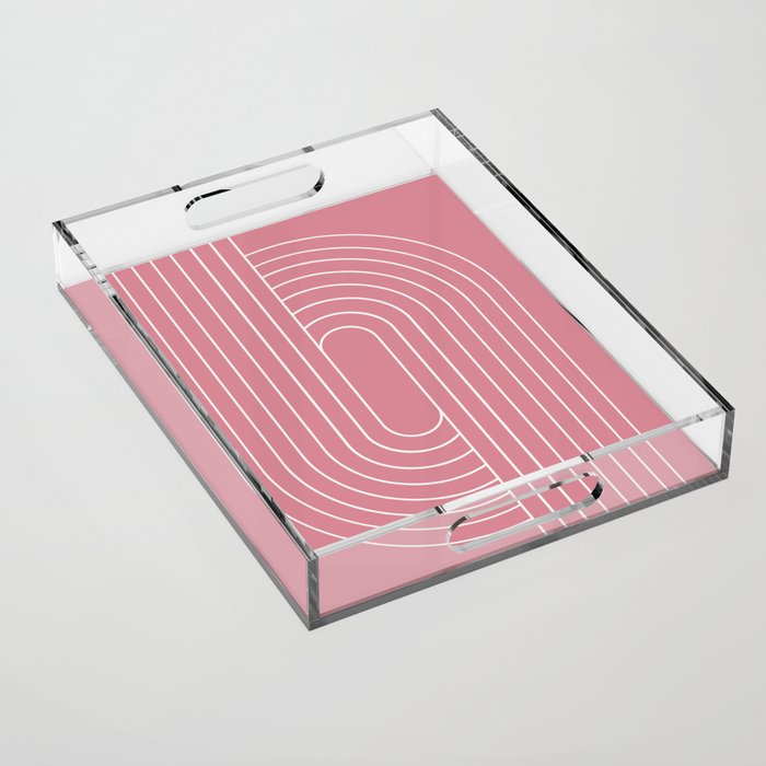 Oval Lines Abstract VI Acrylic Tray Gallery Image 1