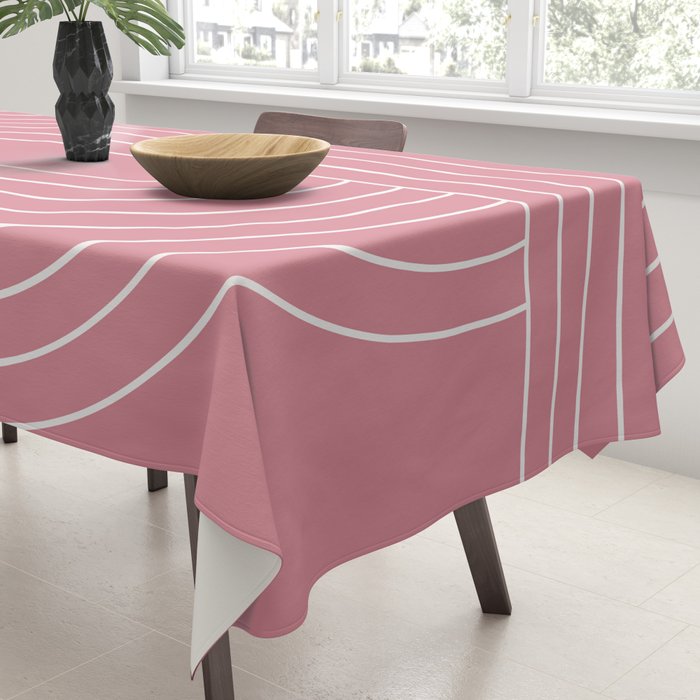 Oval Lines Abstract VI Tablecloth Gallery Image 3