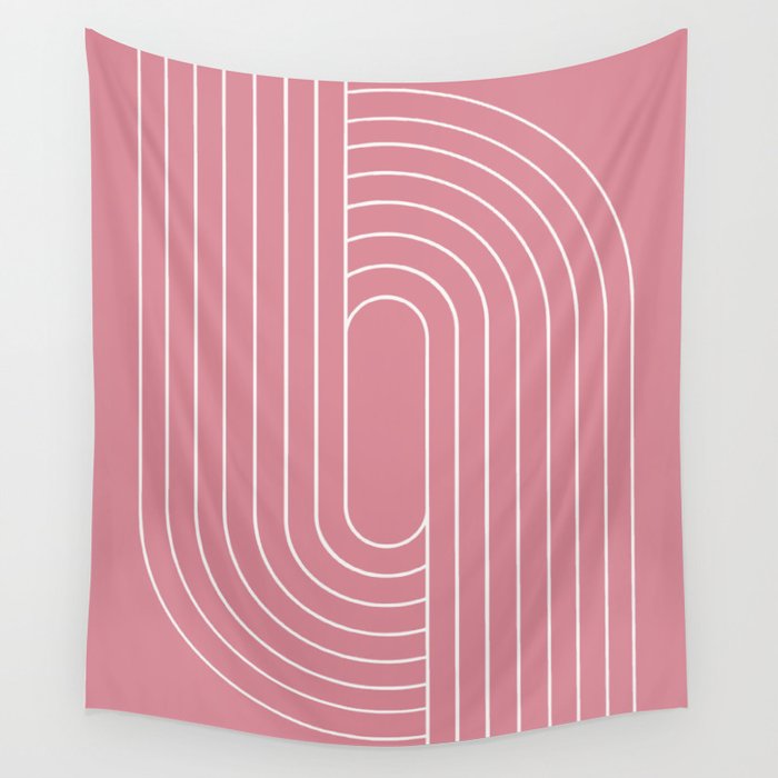 Oval Lines Abstract VI Wall Tapestry Gallery Image 4