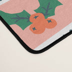 Vintage christmas postage stamp sticker pattern Desk Mat Gallery Image 4