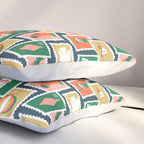 Vintage christmas postage stamp sticker pattern Pillow Sham Gallery Image 3