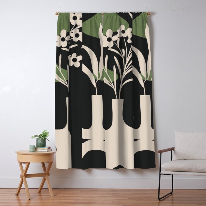 Abstract Blooms 3 Window Curtain Gallery Image 5