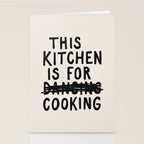 This Kitchen Is For Cooking Stationery Card Gallery Image 2