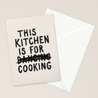 This Kitchen Is For Cooking Stationery Card Gallery Image 2
