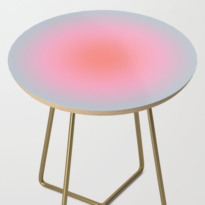 Gradient Print Pastel Aesthetic Preppy Modern Decor Minimal Abstract Gradient Side Table Gallery Image 2