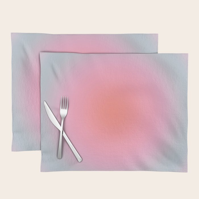 Gradient Print Pastel Aesthetic Preppy Modern Decor Minimal Abstract Gradient Placemat Gallery Image 1