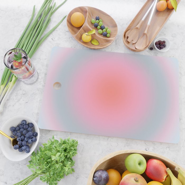 Gradient Print Pastel Aesthetic Preppy Modern Decor Minimal Abstract Gradient Cutting Board Gallery Image 2