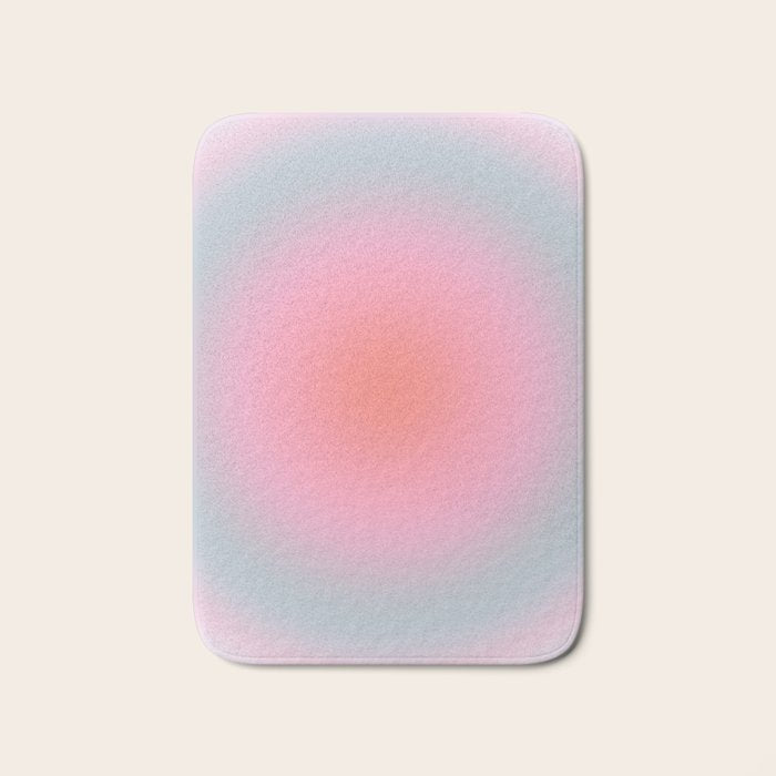 Gradient Print Pastel Aesthetic Preppy Modern Decor Minimal Abstract Gradient Bath Mat Gallery Image 1
