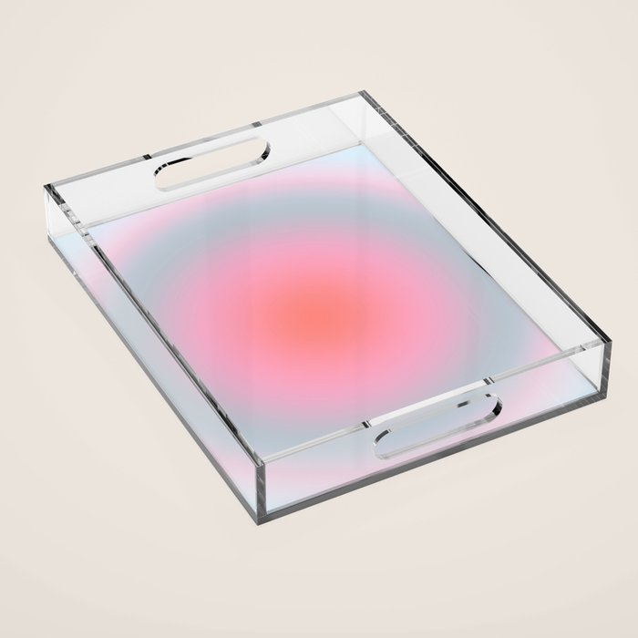 Gradient Print Pastel Aesthetic Preppy Modern Decor Minimal Abstract Gradient Acrylic Tray Gallery Image 1