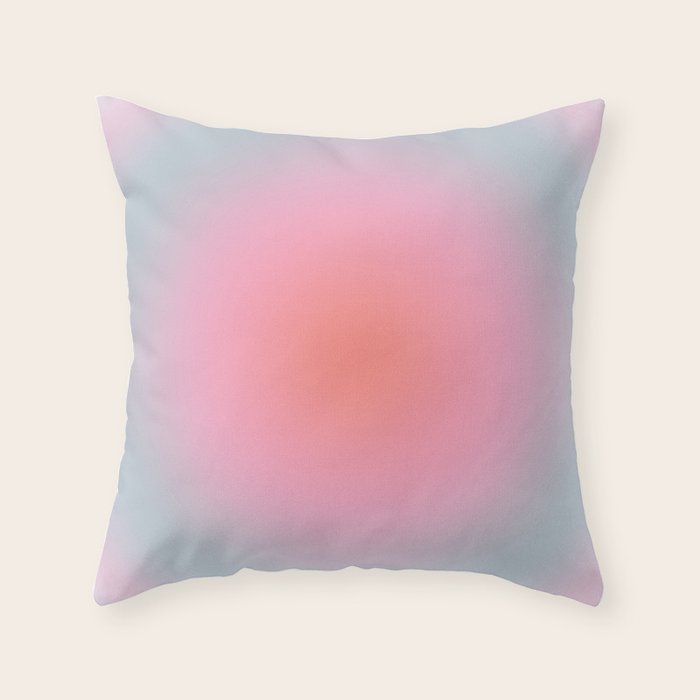 Gradient Print Pastel Aesthetic Preppy Modern Decor Minimal Abstract Gradient Throw Pillow Gallery Image 6