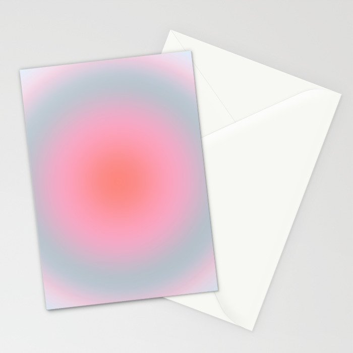 Gradient Print Pastel Aesthetic Preppy Modern Decor Minimal Abstract Gradient Stationery Card Gallery Image 2