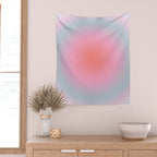 Gradient Print Pastel Aesthetic Preppy Modern Decor Minimal Abstract Gradient Wall Tapestry Gallery Image 2