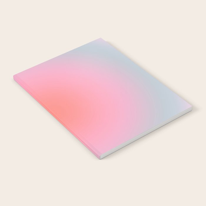 Gradient Print Pastel Aesthetic Preppy Modern Decor Minimal Abstract Gradient Notebook Gallery Image 1