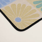 Retro Flowers Check Pattern XXIV Desk Mat Gallery Image 4
