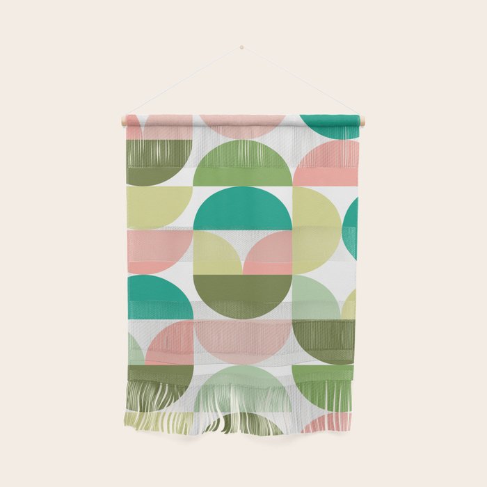 Mod Geometrics | Green Wall Hanging Gallery Image 1