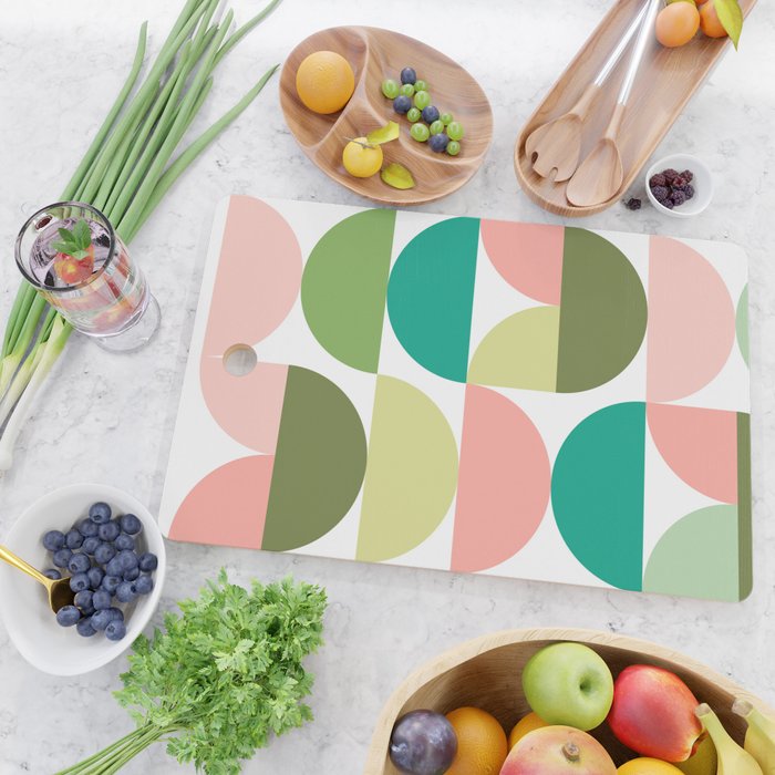 Mod Geometrics | Green Cutting Board Gallery Image 2