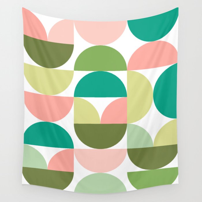 Mod Geometrics | Green Wall Tapestry Gallery Image 4