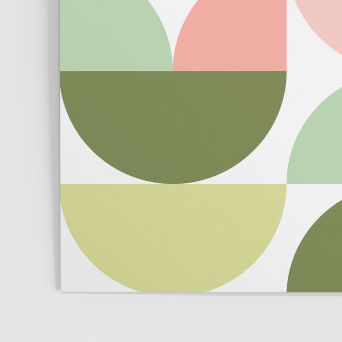 Mod Geometrics | Green Poster Gallery Image 3