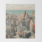CHICAGO SKYSCRAPERS Throw Blanket Gallery Image 2