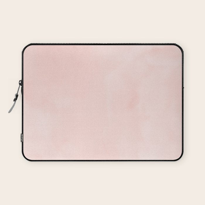 Seashell Pink Watercolor Laptop Sleeve Gallery Image 1