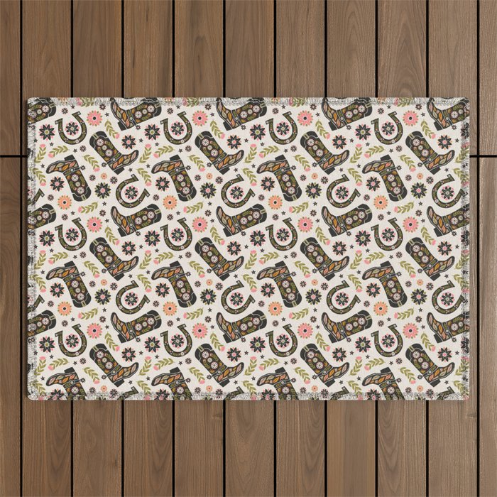 Giddy Up - Cowgirl Boot Outdoor Rug Gallery Image 1