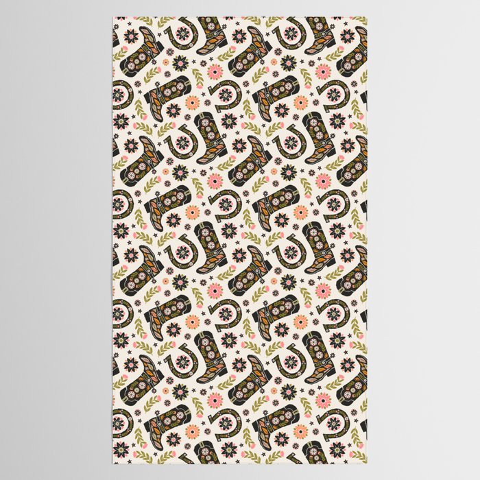 Giddy Up - Cowgirl Boot Tablecloth Gallery Image 2