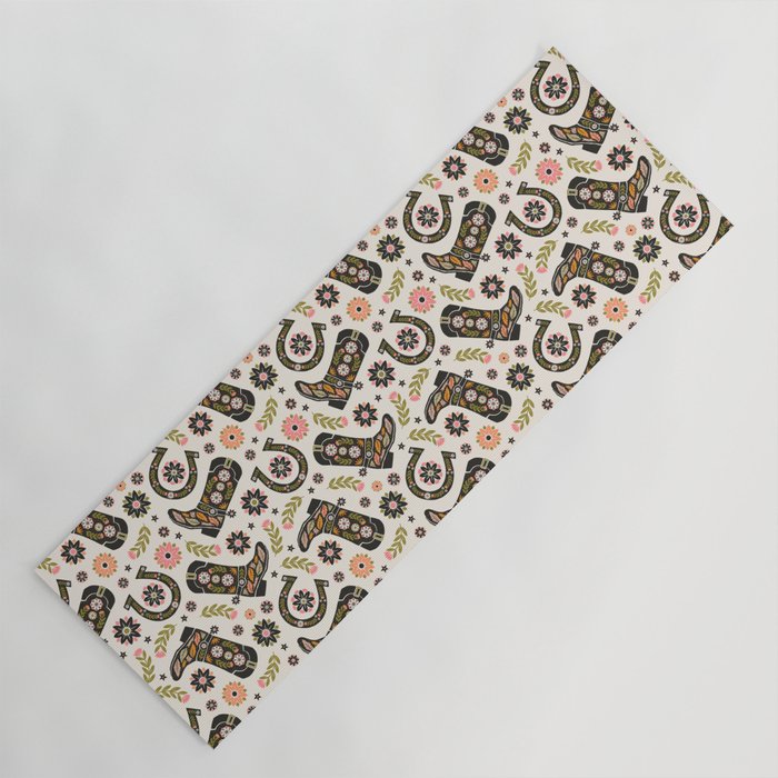 Giddy Up - Cowgirl Boot Yoga Mat Gallery Image 1