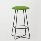 Color Block Bright Aqua Blue and Vibrant Spring Green Stool Gallery Image 1