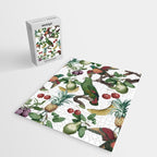 Tropical Vintage Floral and Fauna Jigsaw Puzzle Gallery Image 2
