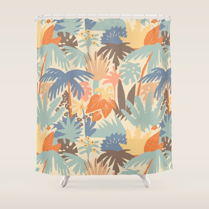 Sunny jungle Shower Curtain Gallery Image 1