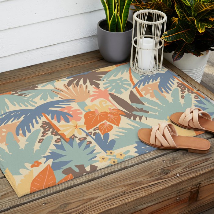 Sunny jungle Outdoor Rug Gallery Image 2