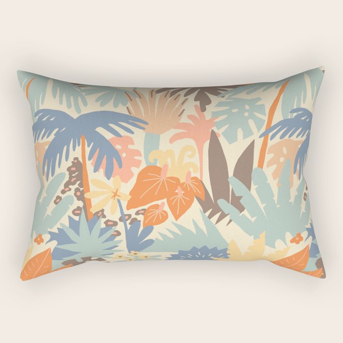 Sunny jungle Rectangular Pillow Gallery Image 1