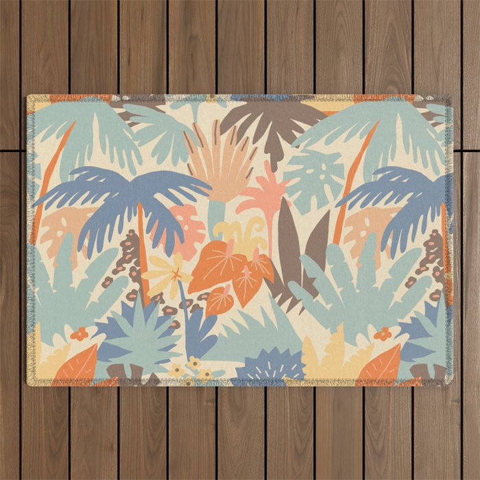 Sunny jungle Outdoor Rug Gallery Image 1