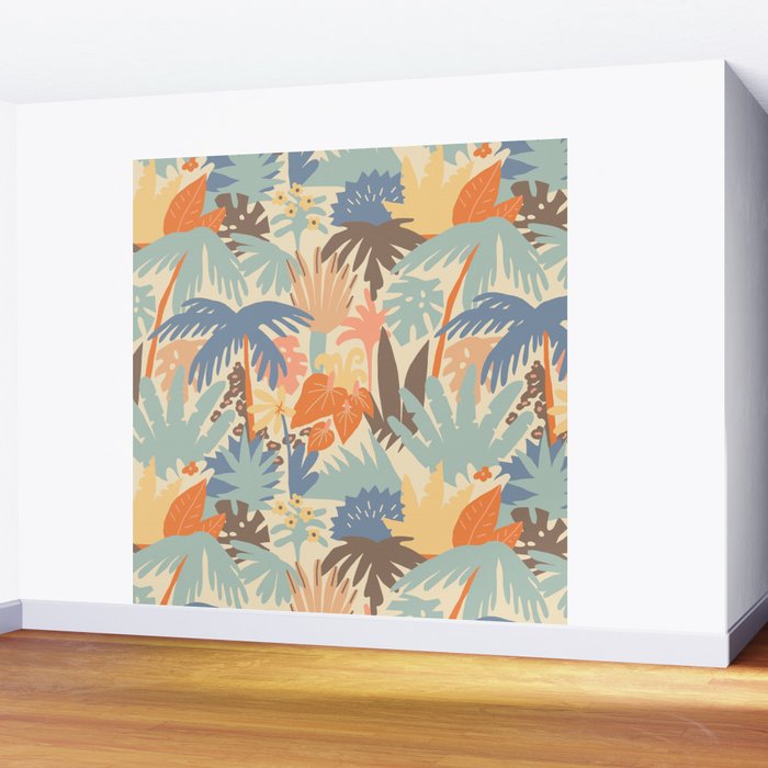 Sunny jungle Wall Mural Gallery Image 2