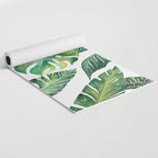 Jungle Leaves, Banana, Monstera #society6 Yoga Mat Gallery Image 2